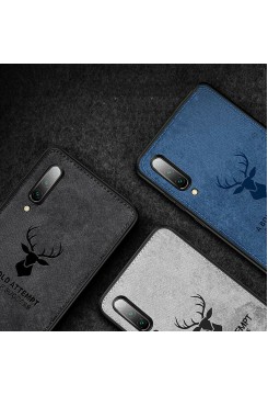 قاب و بک کاور گوشی مدل Mi A3 شیائومی طرح گوزنی | Xiaomi Mi A3 / CC9e Cloth Texture Silicone Deer Case Cover